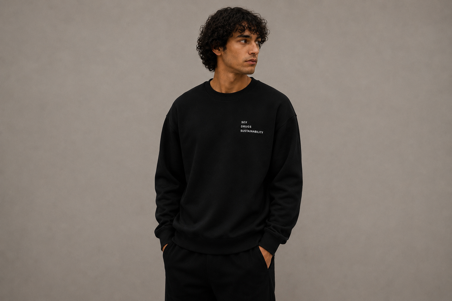 The No Purity Sweatshirt — Warm Grey — thumbnail 2