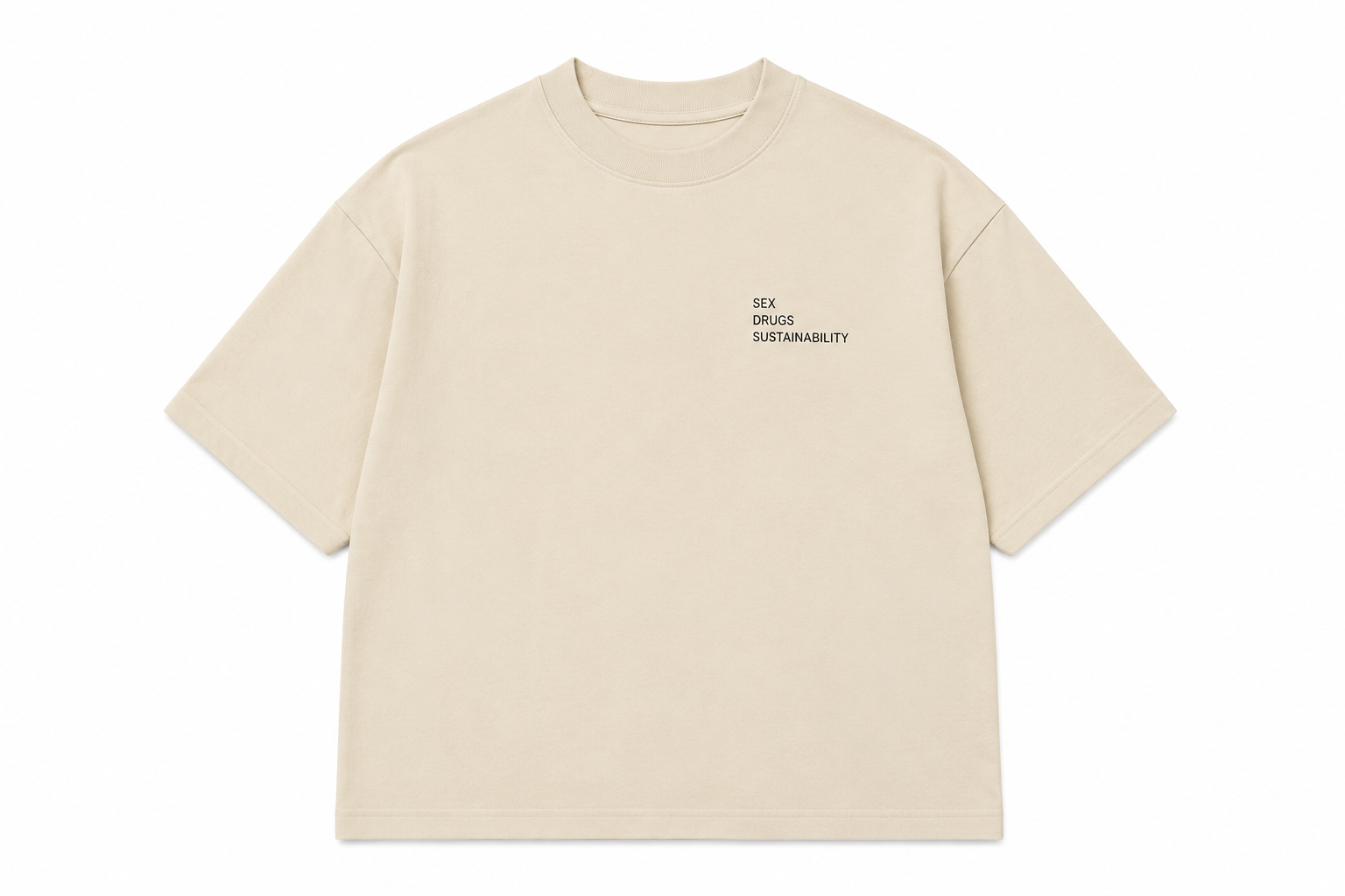 The Quiet Vice Tee — Stone — thumbnail 3