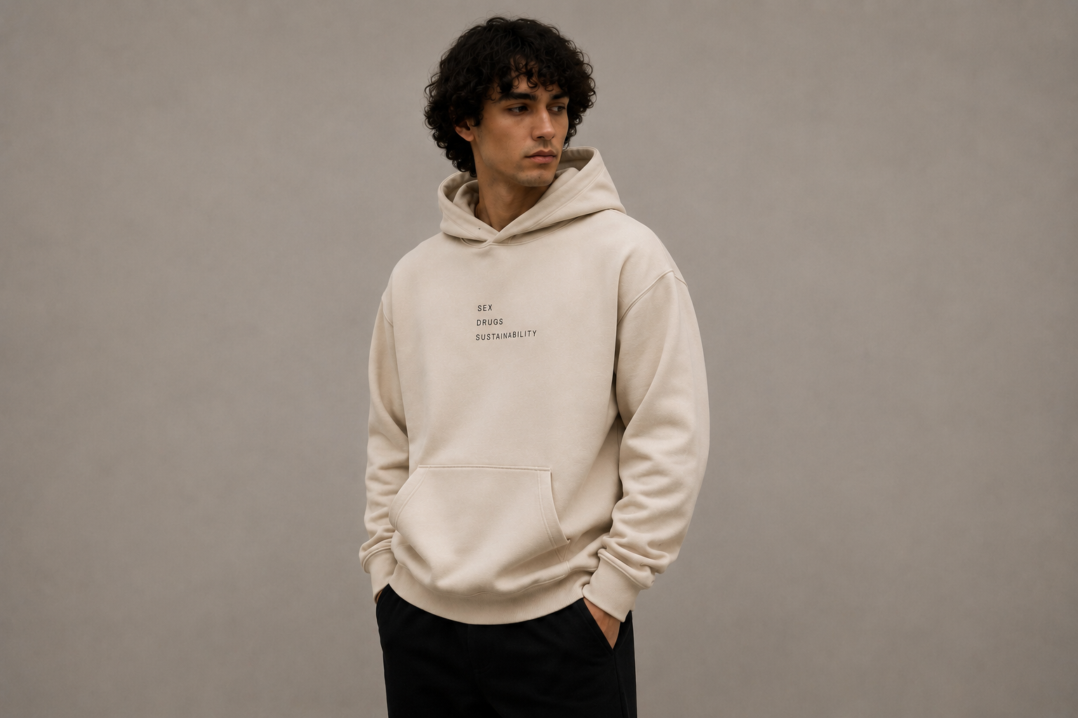 Stone Contradiction Hoodie on model